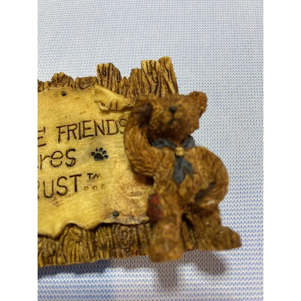 Boyds Bears “ Grenville and Neville” The Sign- Vintage 1993 Collectible Figurine